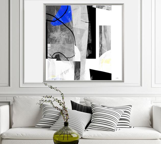 Geometric Art, #abstract art, #geometric, #blue art, #wallart, #design, #dubois art, #modern Art