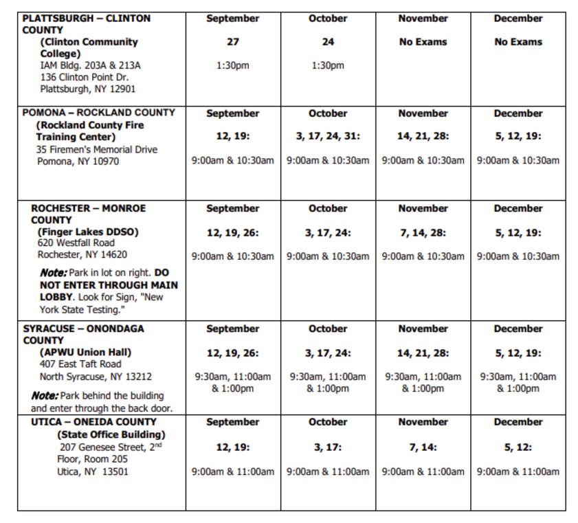 NY Notary Exam Schedule Prep