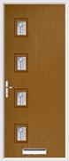 4 Square Composite Door trieste glass