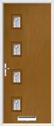 4 Square Composite Door trieste glass