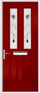 2 Panel 2 Square Composite Door fusion art glass