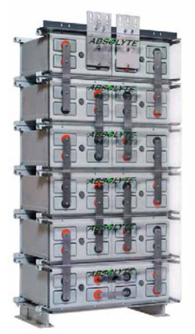 Batterie rechargeable VRLA 12V / 3,2 Ah - Bac FR UL94 V-0 - 134 x 67 x  62/67 mm