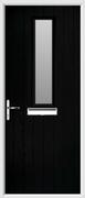 1 Square Composite Door obscure glass