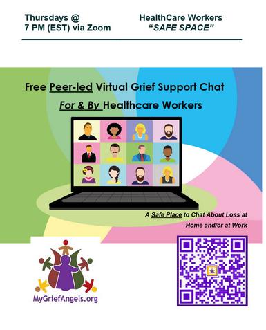 Healthcare Workers Free Peer-led Virtual Grief Support Group