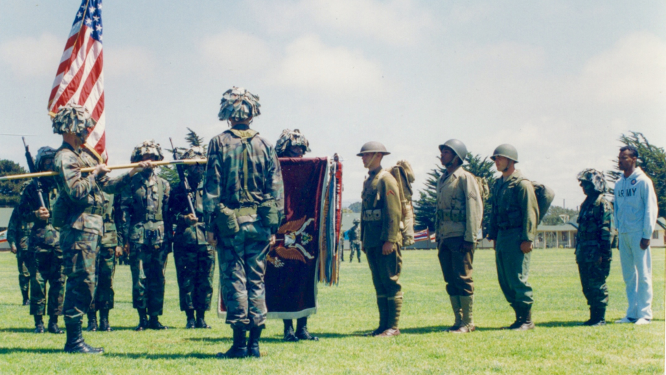 Deactivating Battalion Colors, at Ford Ord, California, with the 7th Light Infantry Division, United States Army