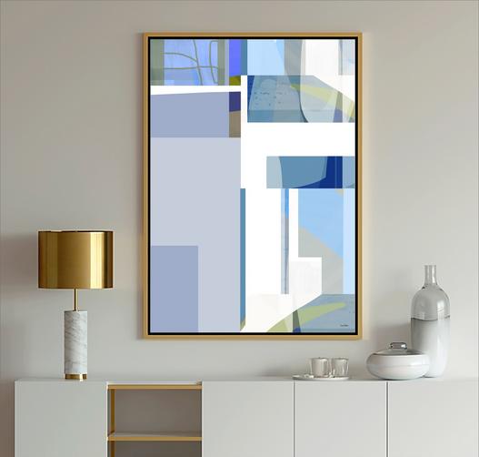 Geometric Art, #abstract art, #geometric, #blue art, #wallart, #design, #dubois art, #modern Art