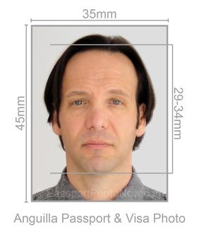 Anguilla Passport and Visa Photo