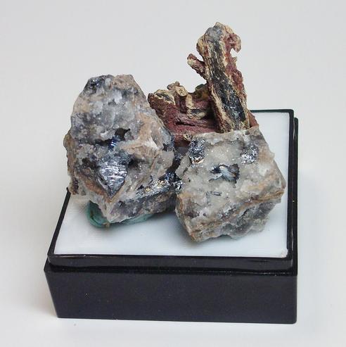 Stibnite & Stibiconite crystals Pereta Mine, Tuscany, Italy