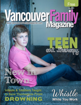 Front pages of Vancouver Family Magazine