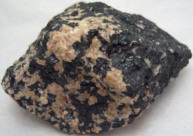 FRANKLINITE-MAGNETITE, fluorescent WILLEMITE, CALCITE - Sterling Mine, Sterling Hill, Ogdensburg, Franklin Mining District, Sussex County, New Jersey, USA - Franklinite type locality - sold
