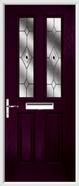 2 Panel 2 Square Composite Door fusion glass