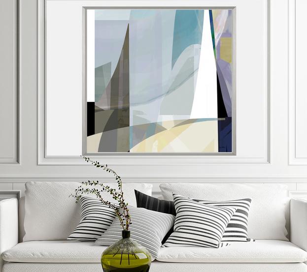 Geometric Art, #abstract art, #geometric, #blue art, #wallart, #design, #dubois art, #modern Art