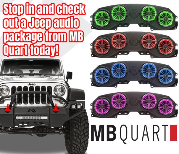 MB Quart Jeep audio system for sale in Canton Akron Alliance Ohio.