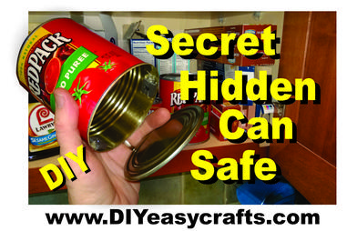 DIY Secret Hidden Can Safe. www.DIYeasycrafts.com