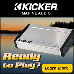 boat stereos Canton OH 44705 - boat speakers Akron Ohio - stereo systems - high end audio ohio - kicker box canton akron ohio - Sunliner Pontoon Boat Speaker System Canton Ohio