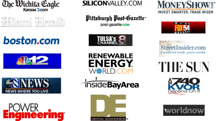 An images showing just some of ZIp Rings press coverage.