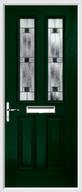 2 Panel 2 Square Composite Door aspen glass