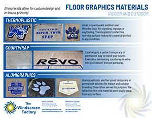 Floor Graphics Materials 1 Page Pamphlet