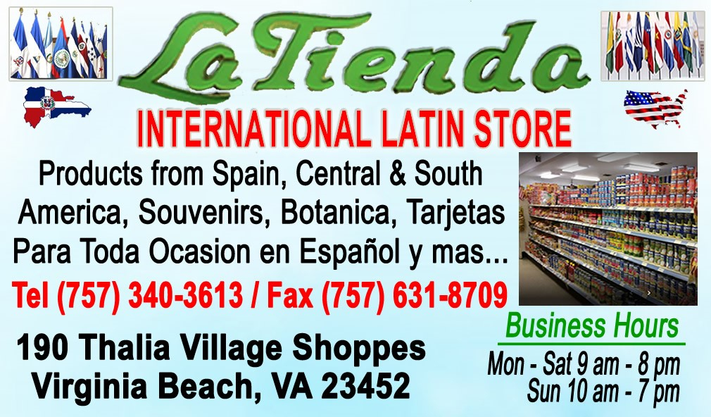 La Tienda Tienda Latina En Virginia Beach Virginia Productos Latinos Envios De Dinero