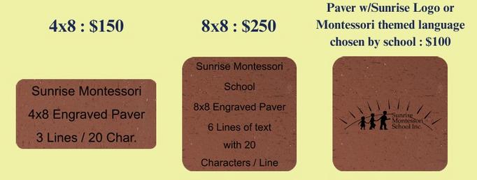 Sunrise brick fundraiser