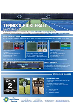 Tennis and Pickleball 4PG PDF Guide