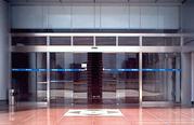 automatic pocket glass door