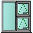 Style 31 anthracite grey window