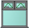 Style 46 anthracite grey window