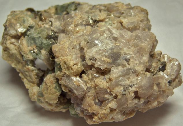 fluorescing SCAPOLITE, TREMOLITE, MUSCOVITE mica - Combermere area (Palmer Rapids area), Renfrew County, Ontario, Canada - ex Morris Museum