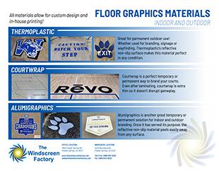 Floor Graphics Materials 1 Page PDF Flyer