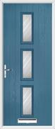 3 Square Composite Door stripes glass