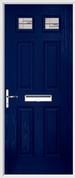 4 Panel 2 Square Composite Door regal corenet glass