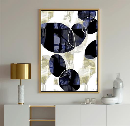 Beige and Blue Abstract Art, #Wall Art, #Dubosi Art, #Abstract Art, #blue and White, #blue art