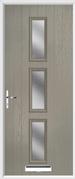 3 Square Composite Door obscure glass