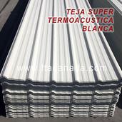 Teja super termoacustica blanca en PVC LTA