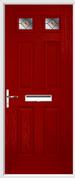 4 Panel 2 Square Composite Door fusion glass