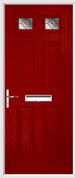 4 Panel 2 Square Composite Door fusion glass