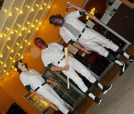 Three of the Baseball Furies from the cult film The Warriors