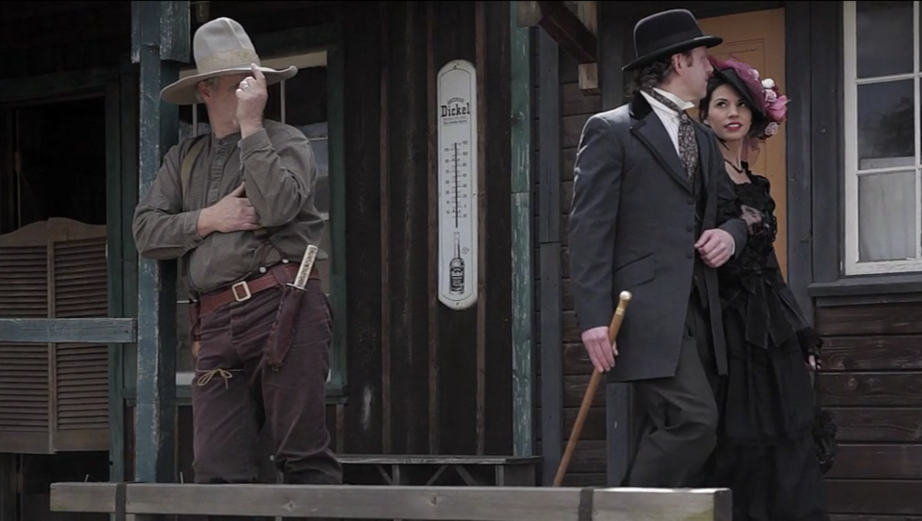 Old western town set