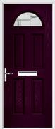 4 Panel 1 Arch Composite Door regal corenet glass