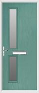 2 Square Composite Door obscure glass