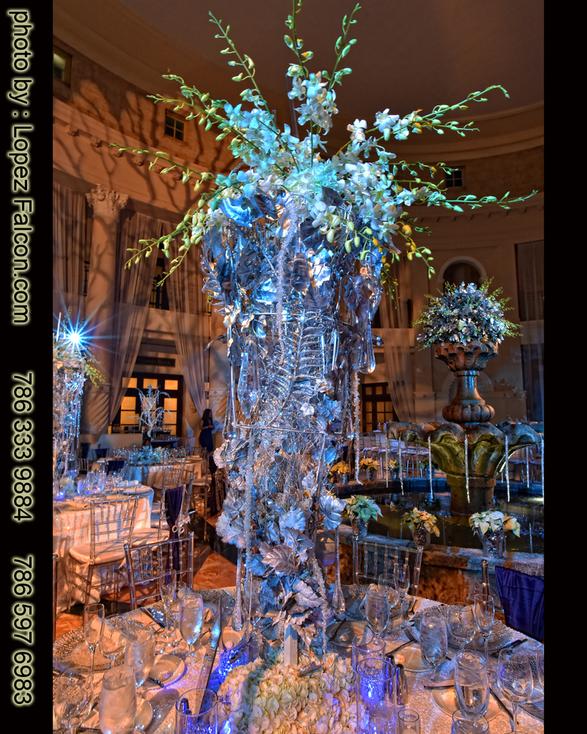 winter wonderland quinceanera centerpieces miami Photo Video Westin Colonnade Hotel Coral Gables