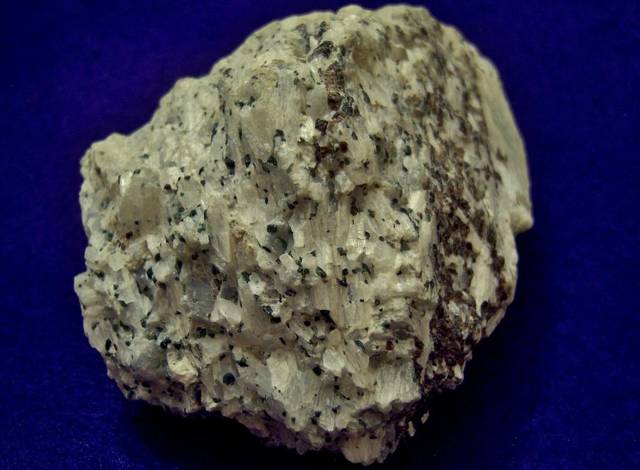 WOLLASTONITE crystals, DIOPSIDE, ANDRADITE GROSSULAR GARNET - Lewis Mine (Cabot Corporation Mine, Lewis NYCO mine), Willsboro, Essex County, New York, USA - ex Rutgers Geology Museum