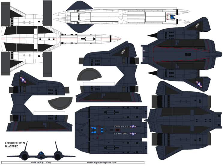 4D Paper Airplane - Model Template, Model Template, Jet