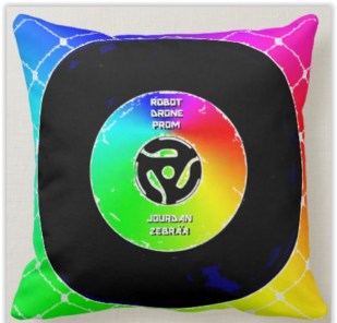 Robot Drone Prom Famous MixTape Pillow 16"x16"