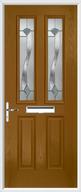 2 Panel 2 Square Composite Door monza glass