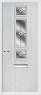 3 Square Strip Composite Door fusion glass