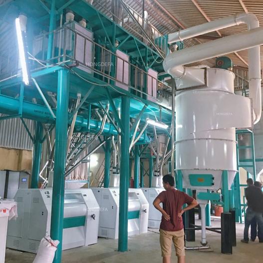 running 50 ton per day maize milling machinery for Kenya