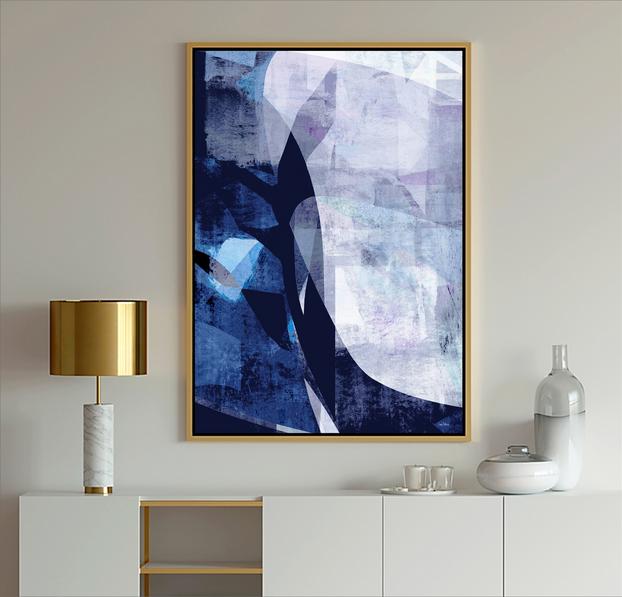 Blue & White Art, #Abstract Art, #blue art