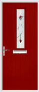 1 Square Composite Door fusion art glass